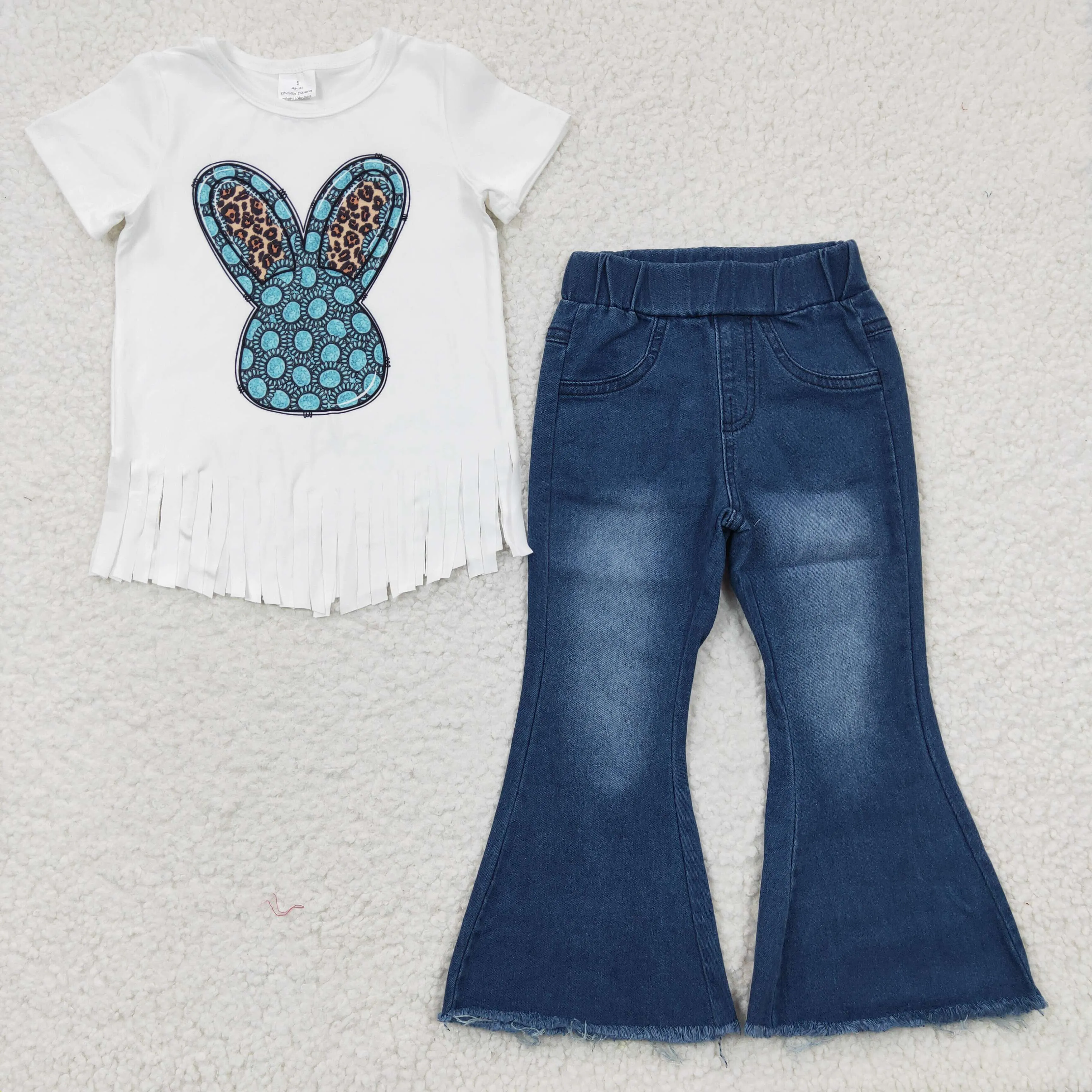 Rabbit t-shirts jeans set GSPO0576