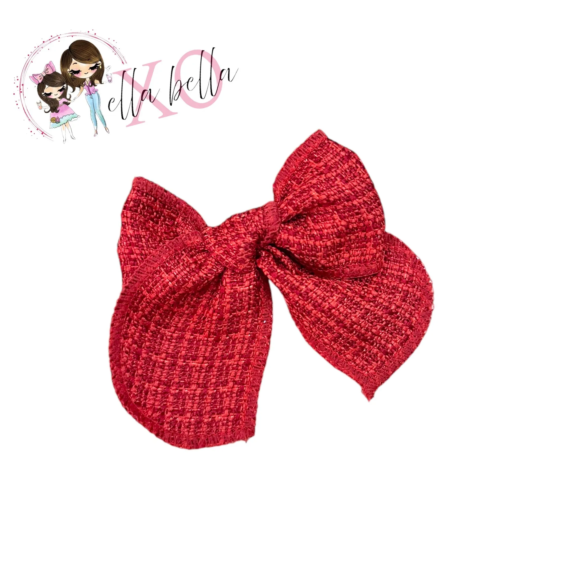 Certainly! To optimize the title of an e-commerce product like Red Tweed Bow, we can add descriptive and enticing modifiers to make it more appealing to potential buyers. Heres an optimized version:

Elegant Red Tweed Bow Tie for Men - Classic Style Accessory for Formal & Casual Wear

This optimized title includes:

1. **Elegant** - a modifier to add a sense of refinement and appeal.
2. **Bow Tie** - specifies the type of bow, making it more searchable.
3. **for Men** - specifies the target audience.
4. **Classic Style Accessory** - provides additional context and enhances appeal.
5. **for Formal & Casual Wear** - broadens the potential usage, making it appealing for different occasions.