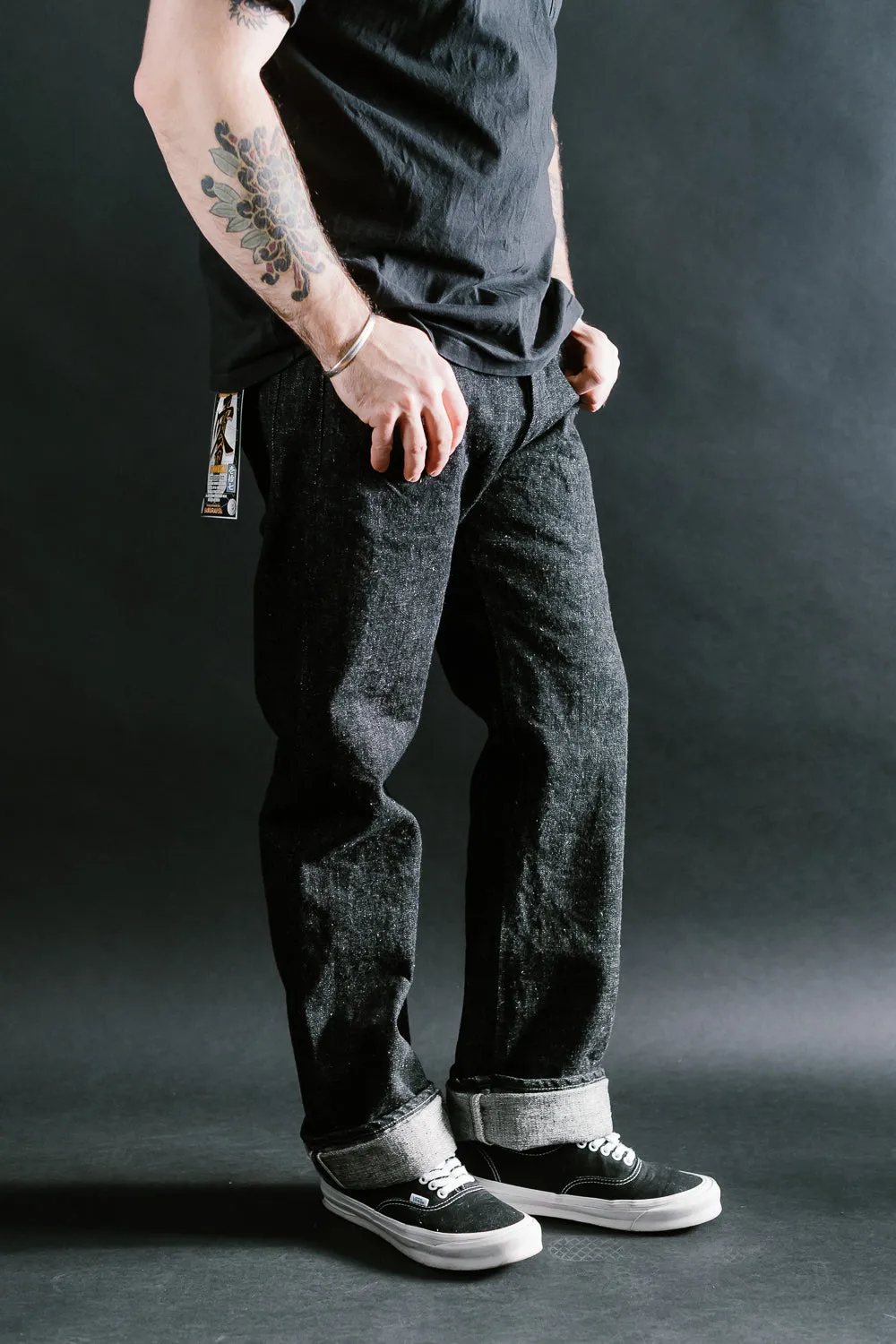 S5000BKII - 17oz "Zero-Black II" Slubby Selvedge Denim - Straight Fit