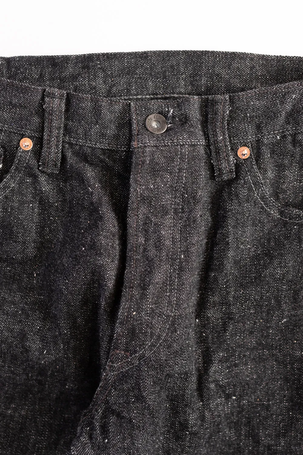 S5000BKII - 17oz "Zero-Black II" Slubby Selvedge Denim - Straight Fit