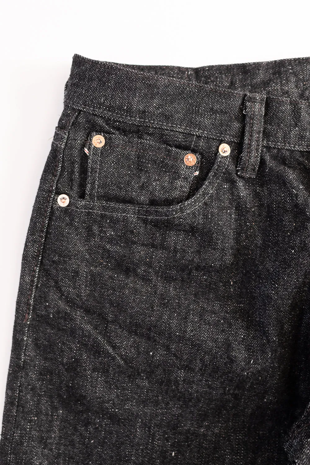 S5000BKII - 17oz "Zero-Black II" Slubby Selvedge Denim - Straight Fit