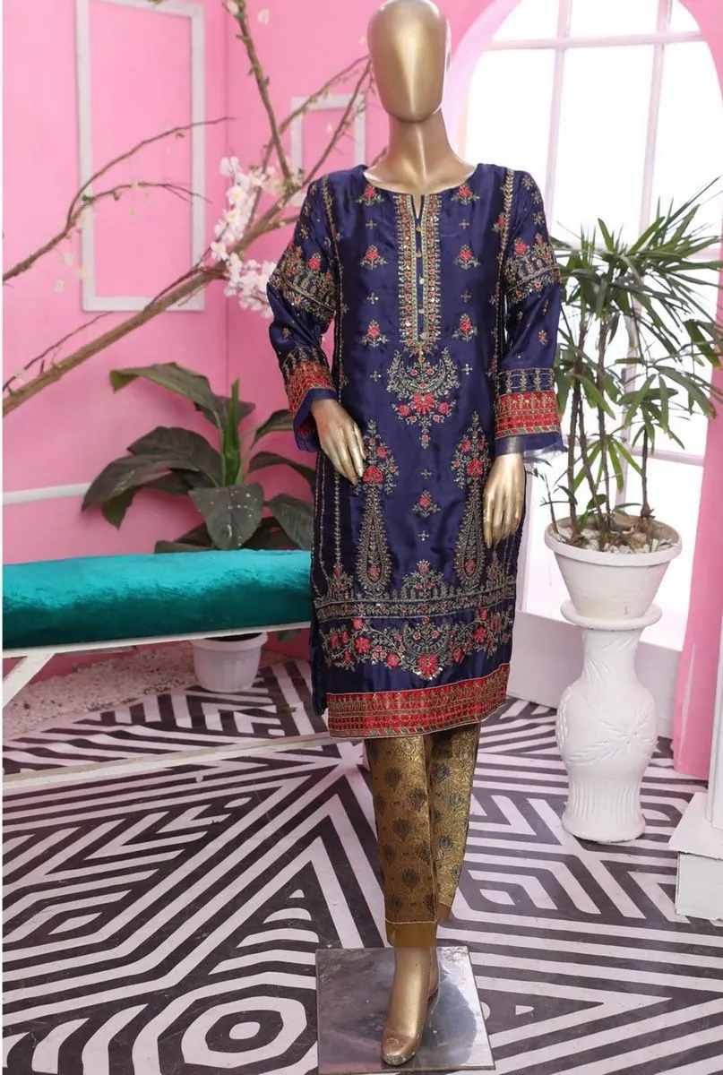 Sada Bahar Stitched Silk Pret Kurti Vol-02 Collection'2021-S-02-Blue