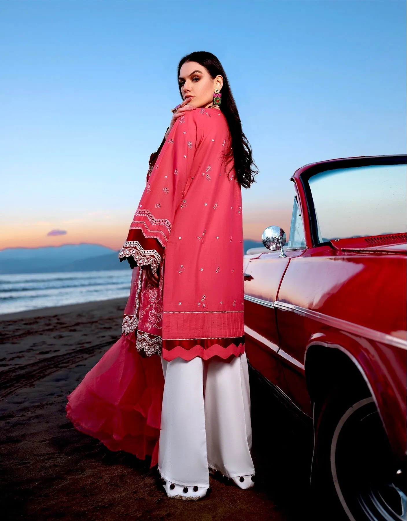 Sifa Lawn by Zunaira Raza – SL-10 A (Gul Nar)