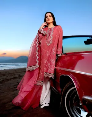 Sifa Lawn by Zunaira Raza – SL-10 A (Gul Nar)