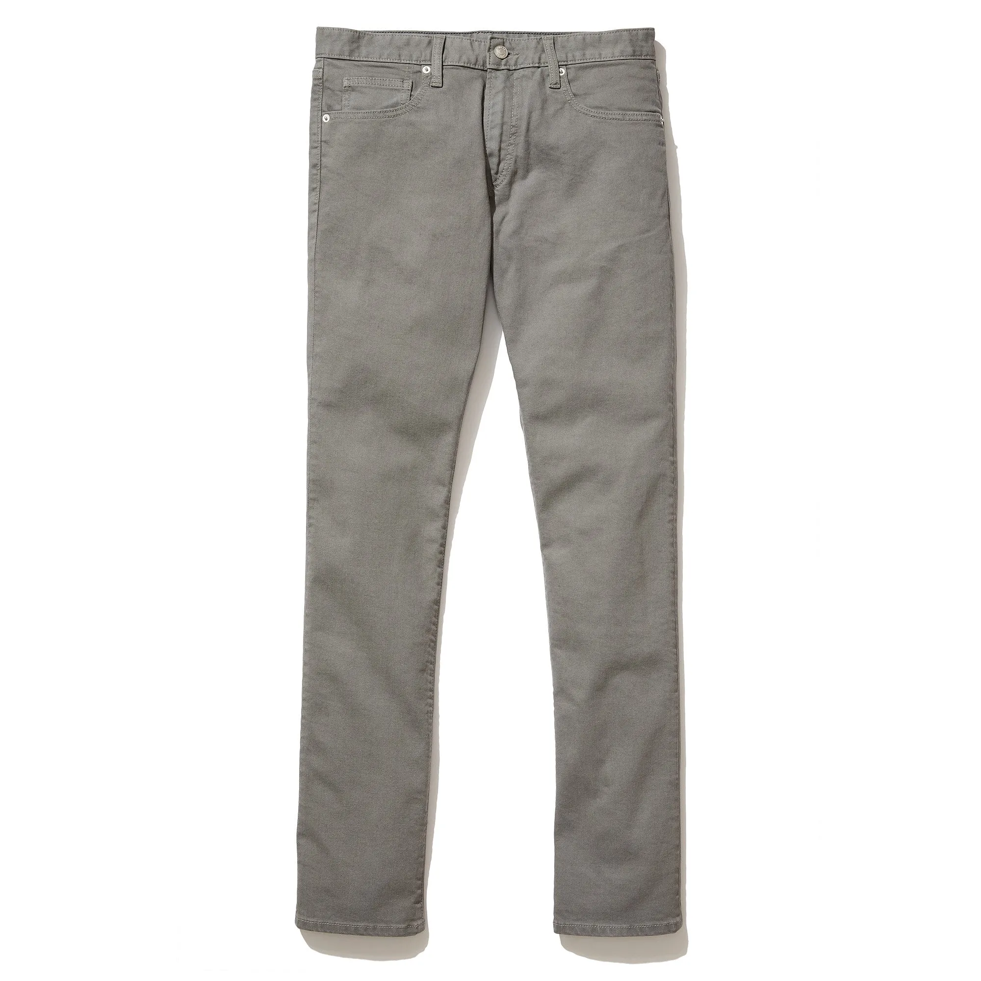 Simons (Slim) - Light Grey Japanese Five Pocket Bull Denim