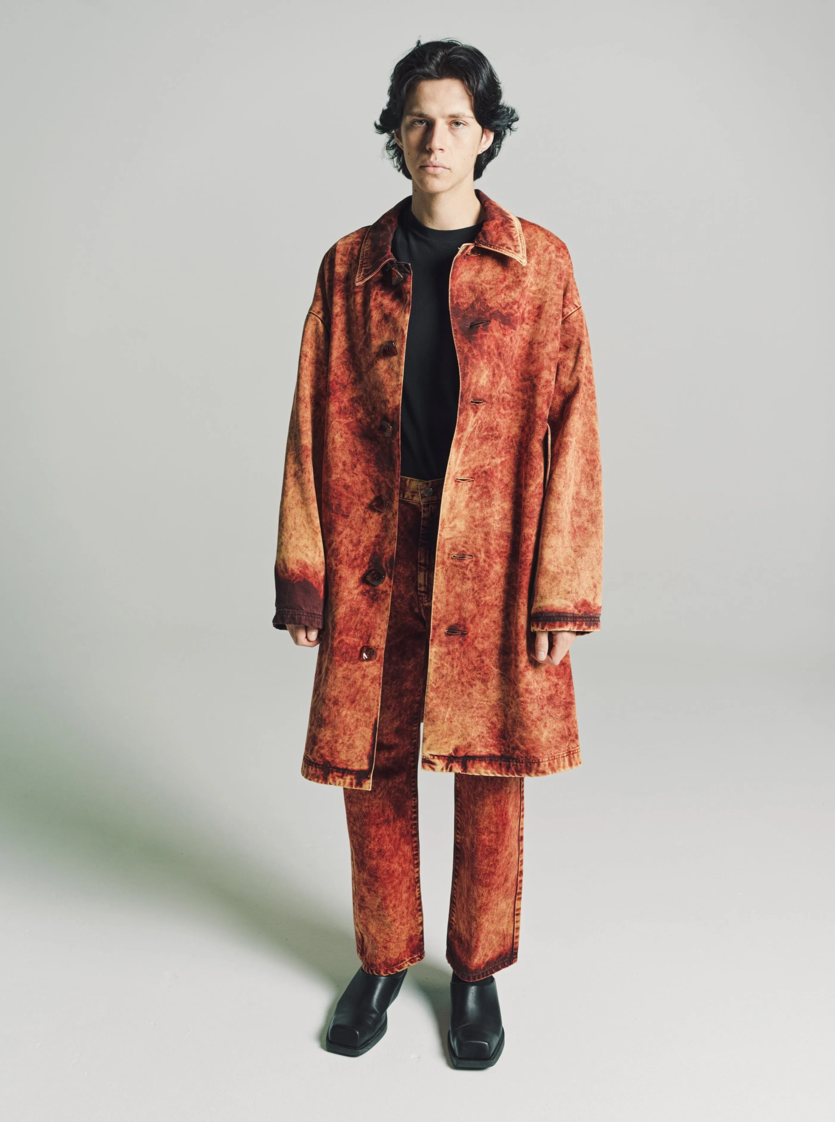 Sky Magic Umber & Frosted Orange Dagworth Denim Coat