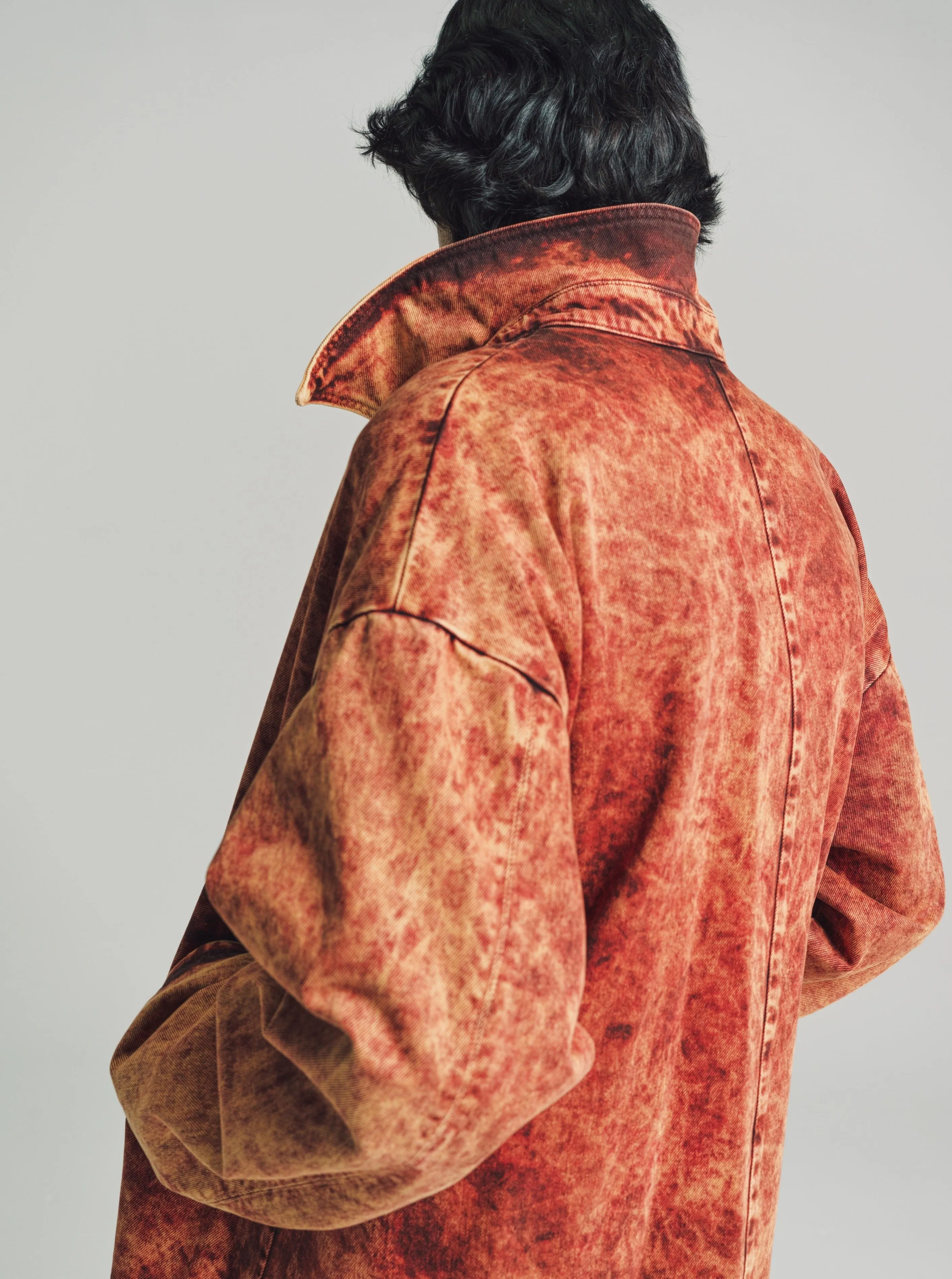 Sky Magic Umber & Frosted Orange Dagworth Denim Coat