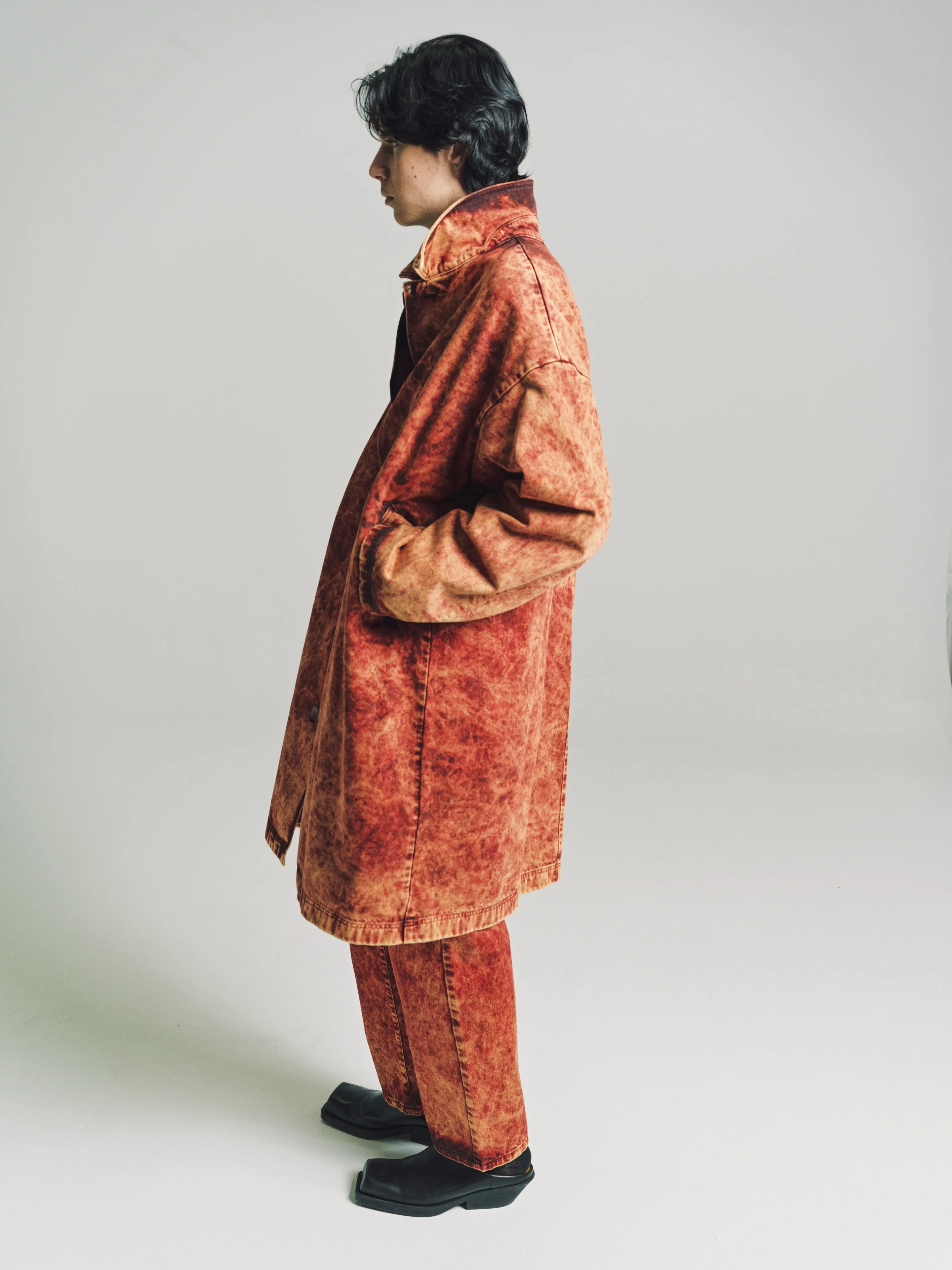 Sky Magic Umber & Frosted Orange Dagworth Denim Coat