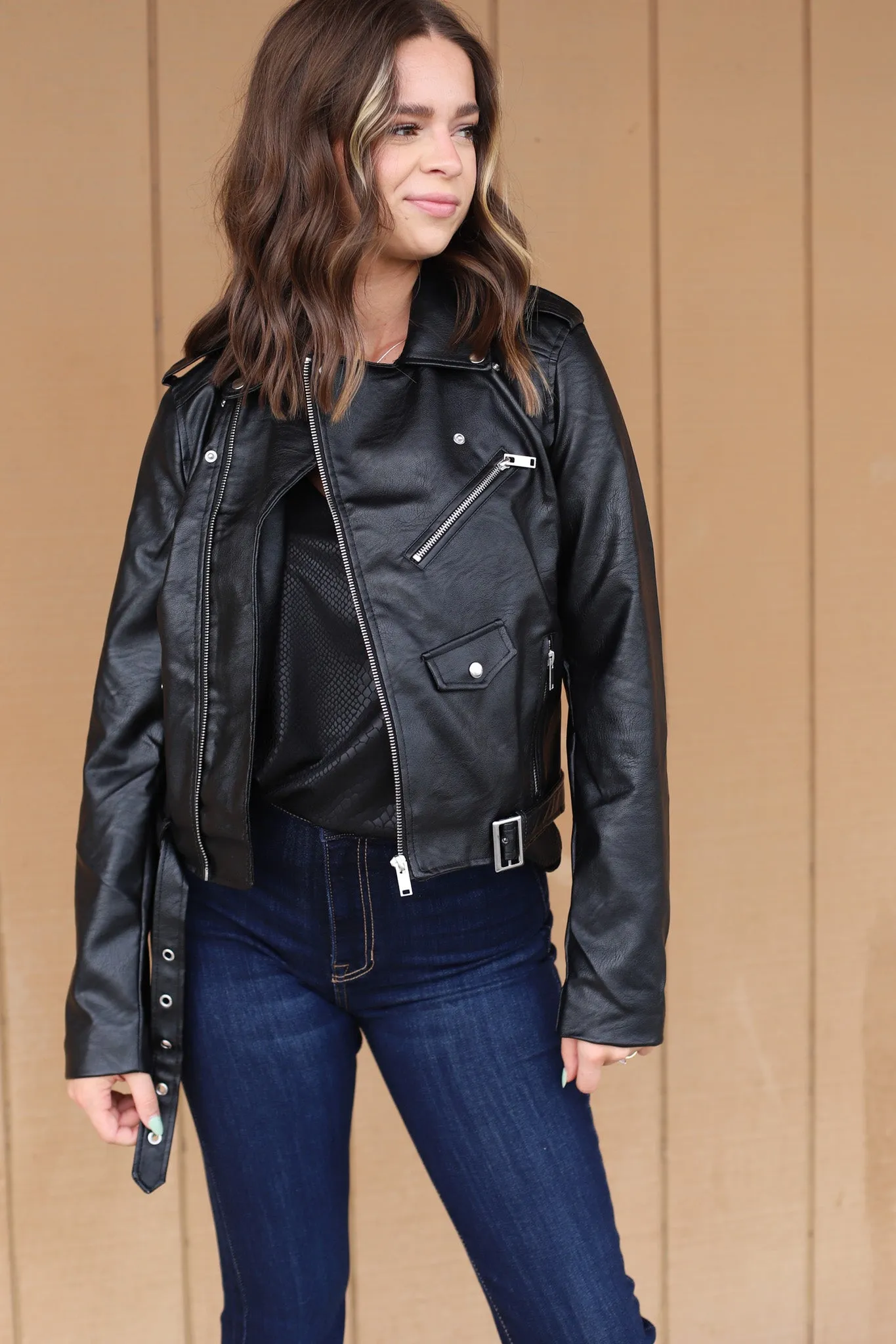 Something To See Leather Jacket