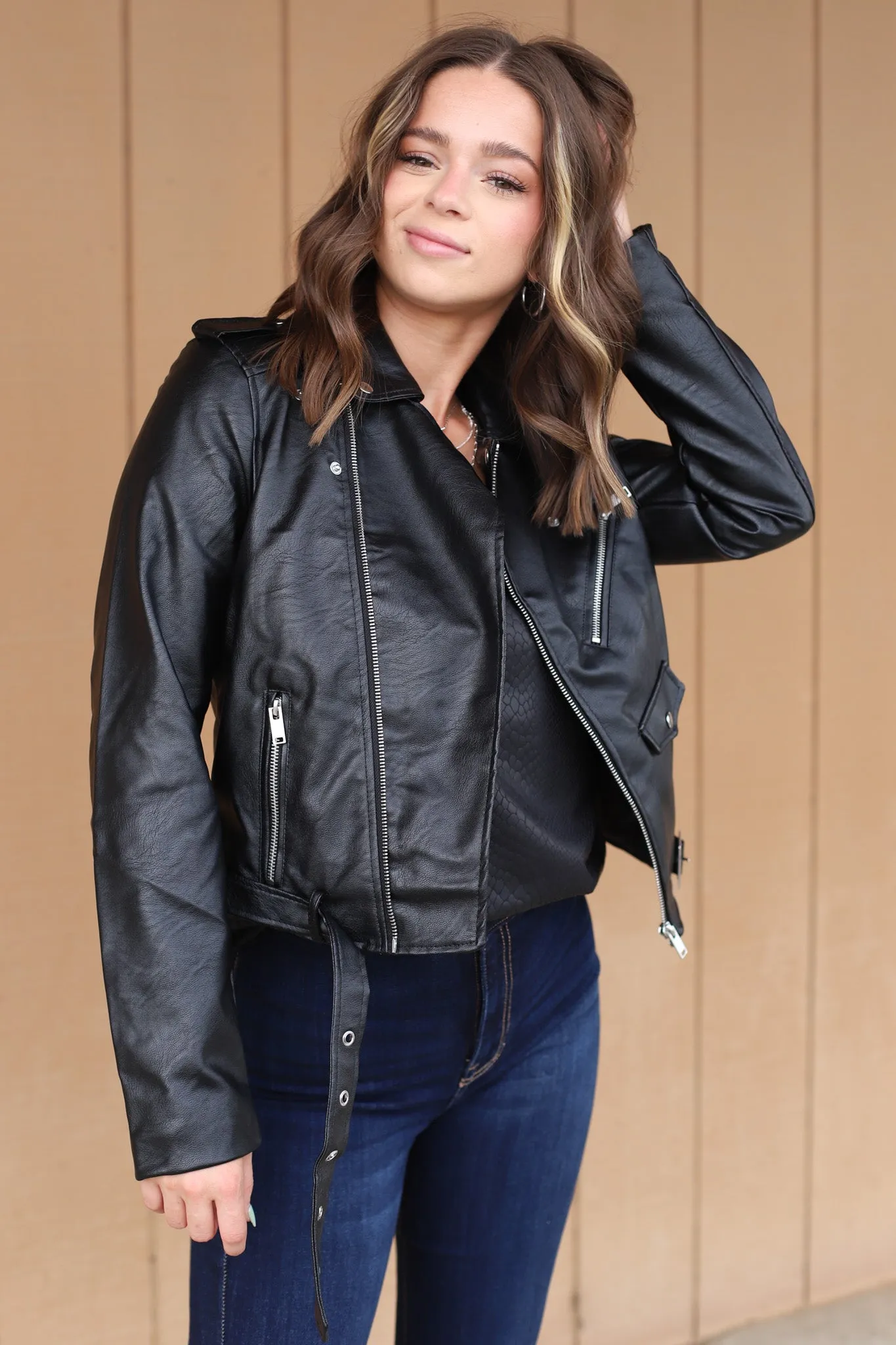 Something To See Leather Jacket