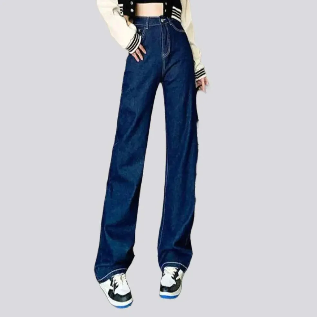 Straight-cut women's jeans