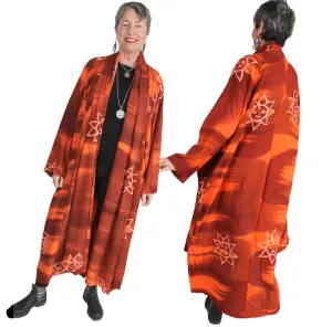 Sunset Shaman Avalon Duster Coat Resort Wear Boho Sml-6X