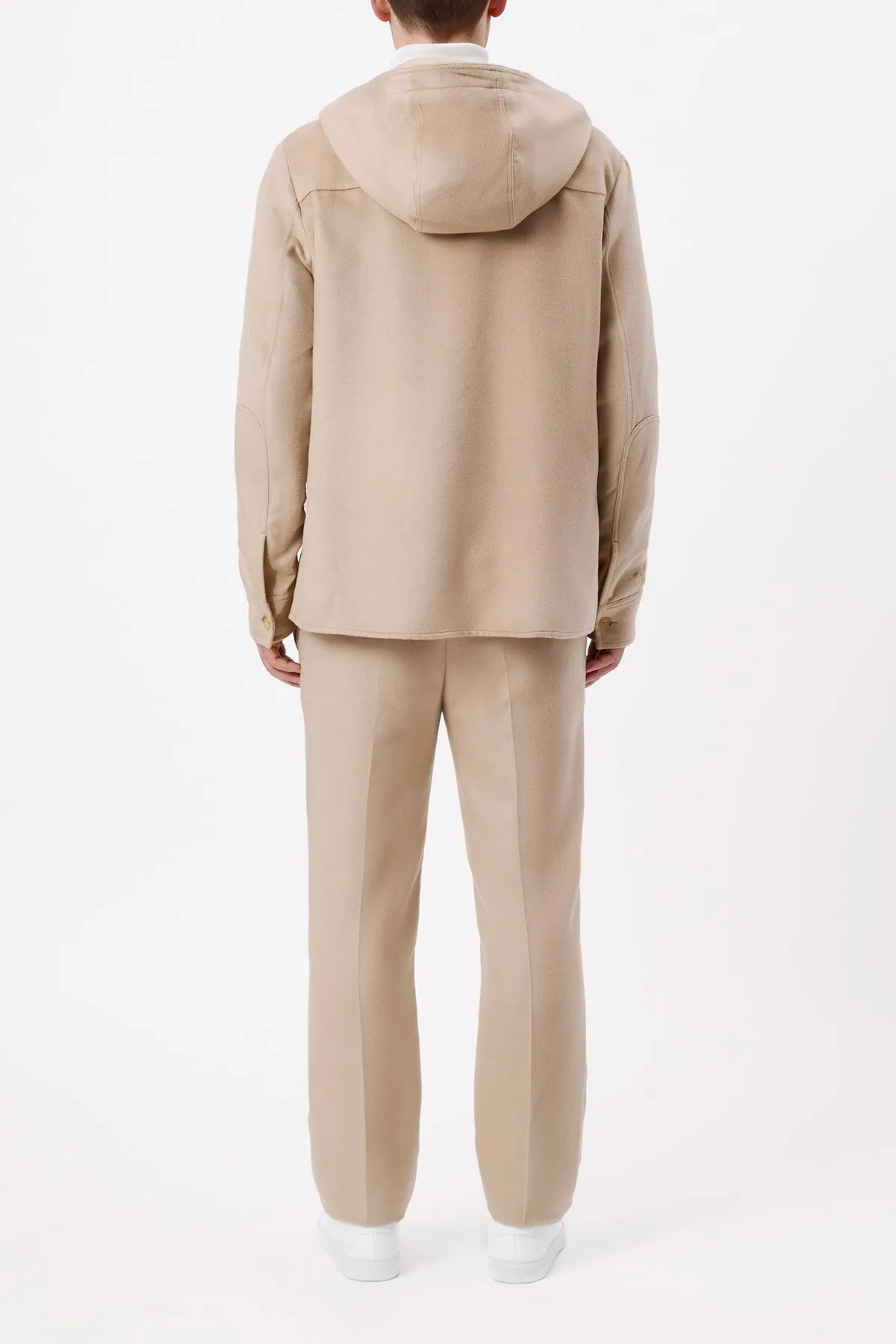 Swift Hoodie Shirt in Camel Winter Silk