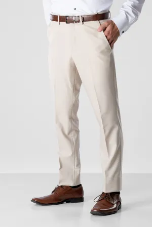 Tan Performance Stretch Slim Fit Suit Pants