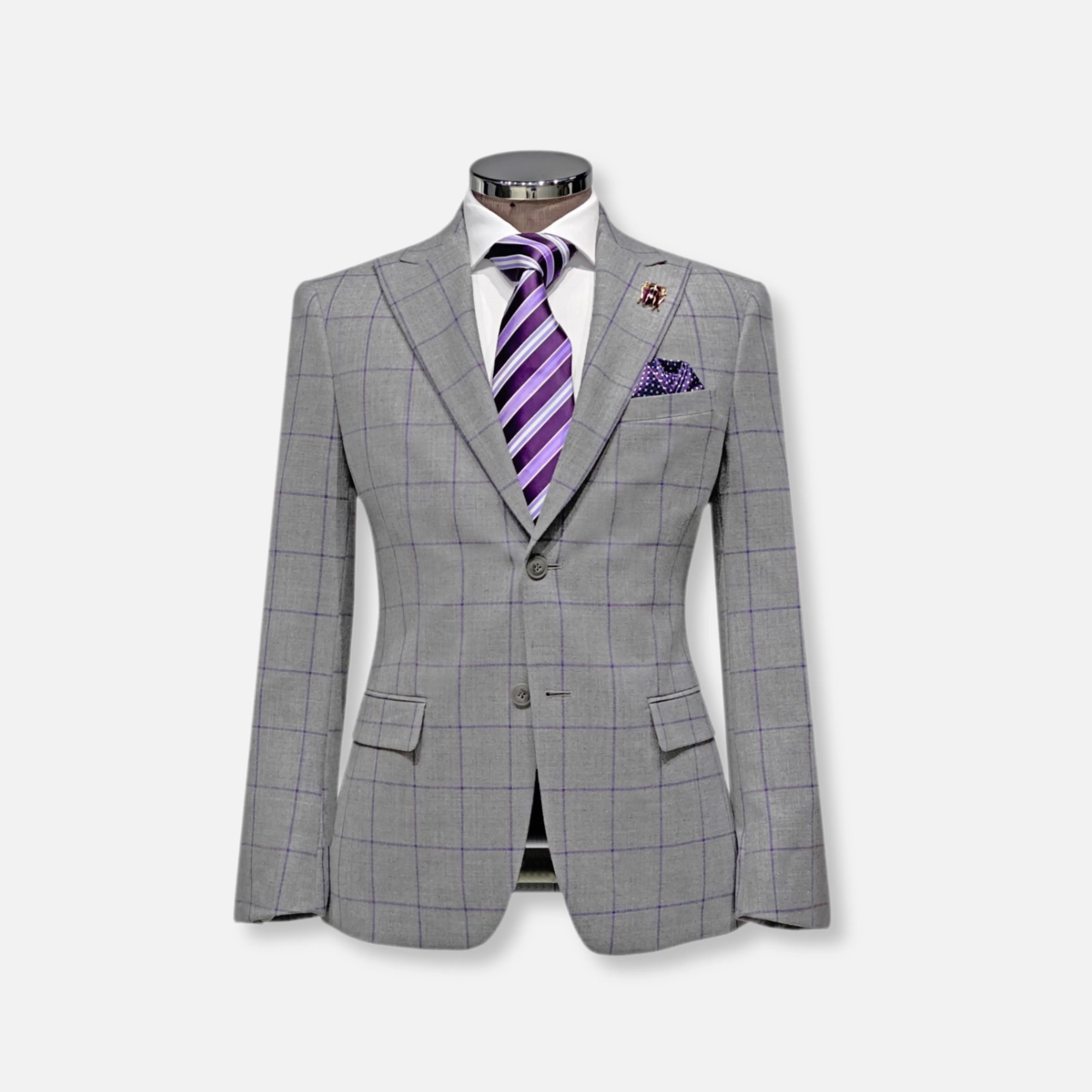 Vada Windowpane Suit