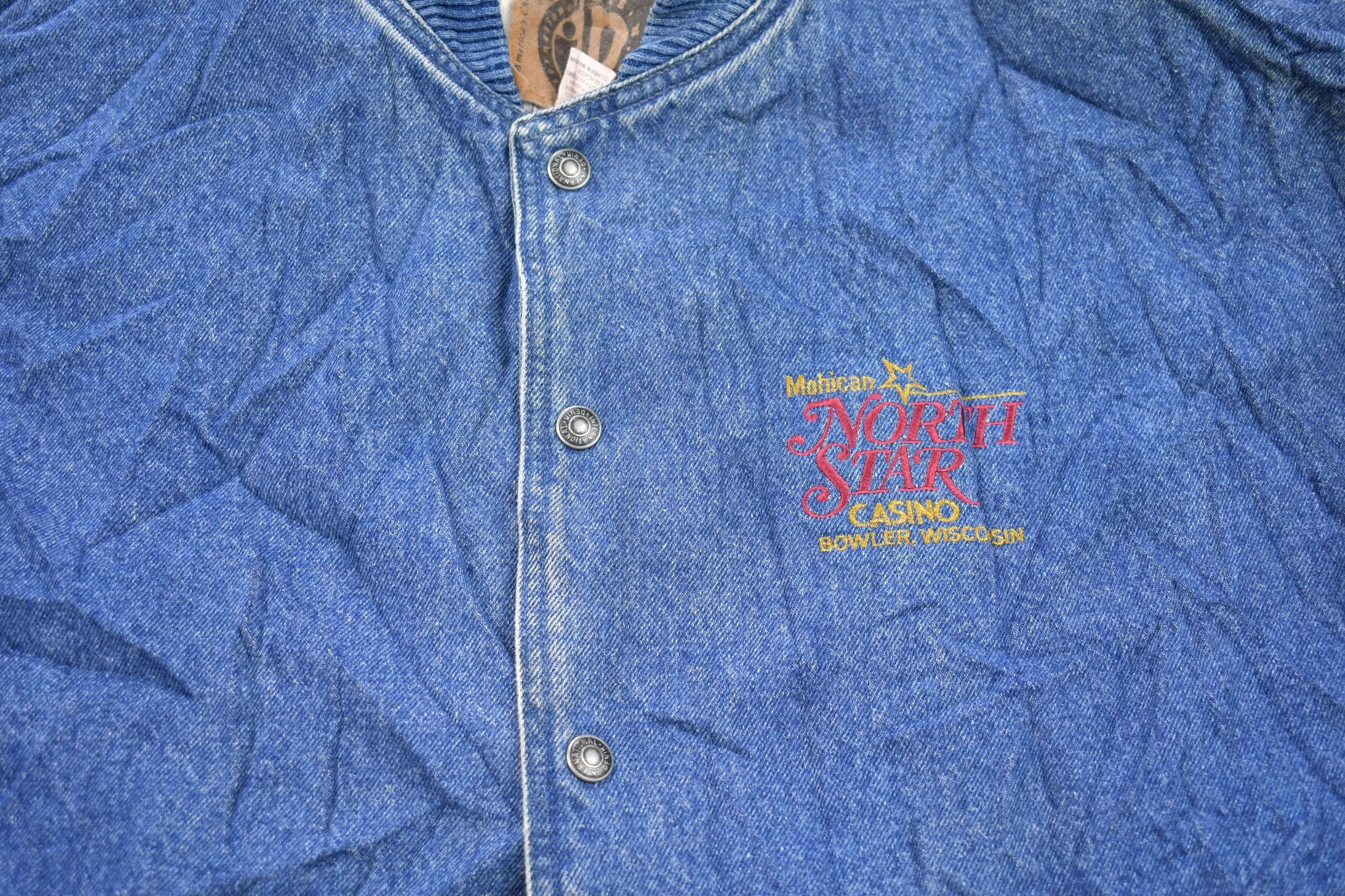 Vintage 1990s North Star Denim Bomber Jacket