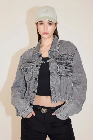 Vintage Cargo Denim Jacket